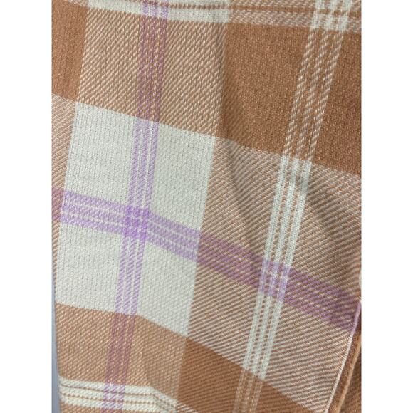 New  Wool J.Crew Fall Flannel Reversible Blanket Scarf Poncho XXS Shrug - Picture 3 of 8